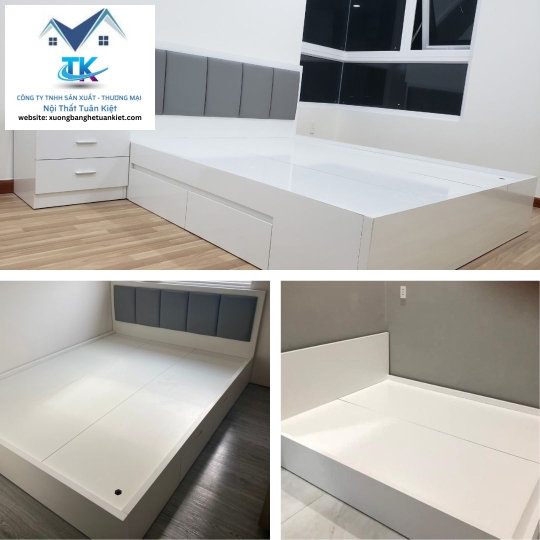 Giường Ngủ Gỗ Công Nghiệp 02