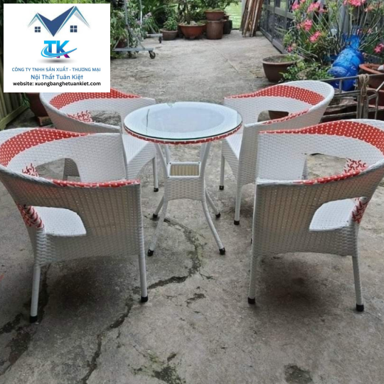 Bộ Bàn Ghế Mây 08