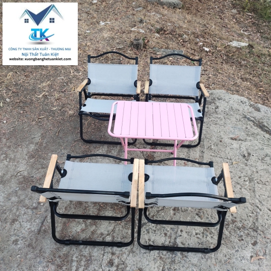 Bộ Bàn Ghế Camping Sơn Tĩnh Điện Lưới 1