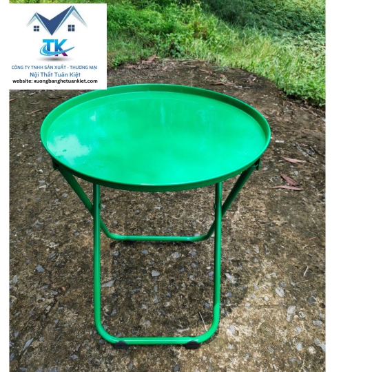 Bàn Trà Chanh Sơn Tĩnh Điện Chân Sắt Màu Xanh Lá(Mã Số:BCSSXL)