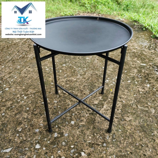Bàn Trà Chanh Sơn Tĩnh Điện 4 Chân Măt Rời Màu Đen