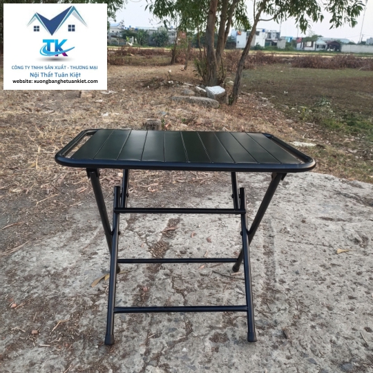Bàn Sắt Lá Sơn Tỉnh Điện Gấp Gọn Màu Đen