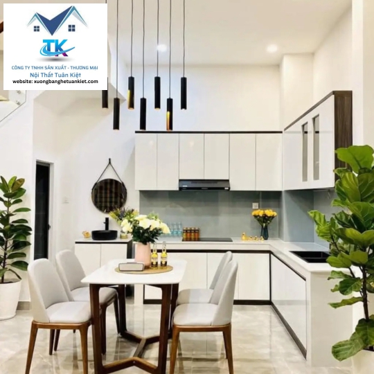 Bộ Bàn Ăn Mặt Đá Chân M 4 Ghế Màu Nâu