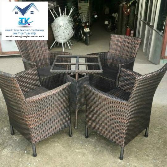 Bộ Bàn Ghế Mây 04
