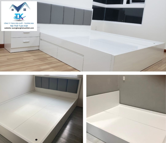 Giường Ngủ Gỗ Công Nghiệp 02