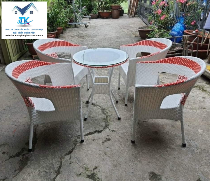 Bộ Bàn Ghế Mây 08