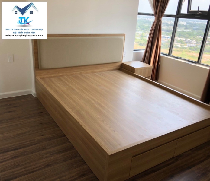 Giường Ngủ Gỗ Công Nghiệp 01