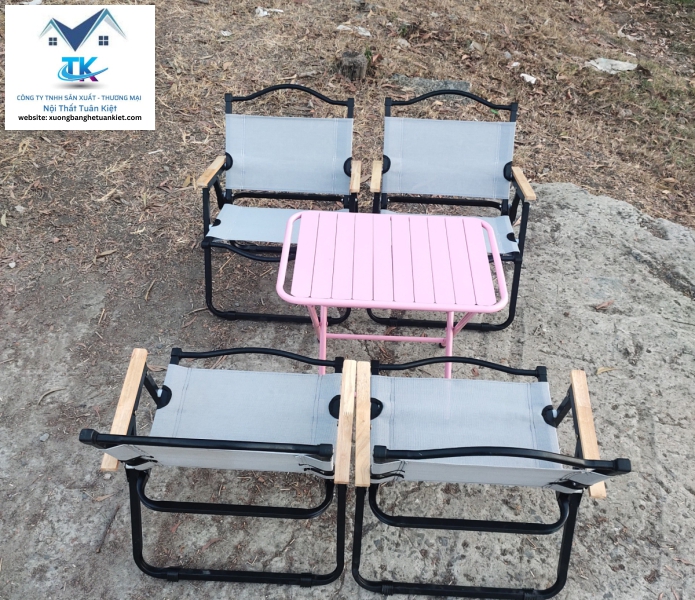 Bộ Bàn Ghế Camping Sơn Tĩnh Điện Lưới 1