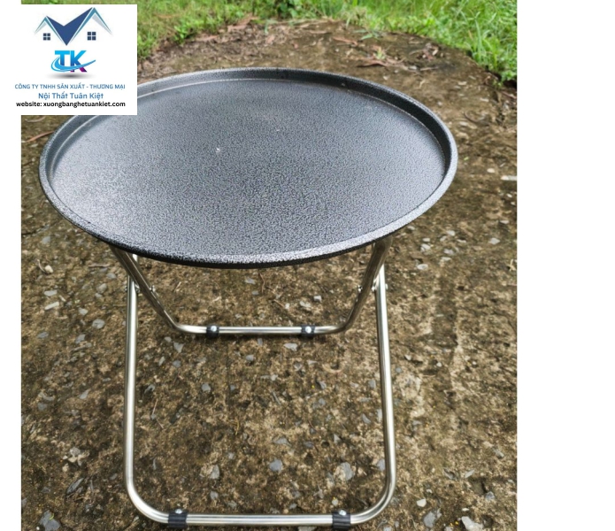 Bàn Trà Chanh Sơn Tĩnh Điện Chân Inox Màu Bông Bạc