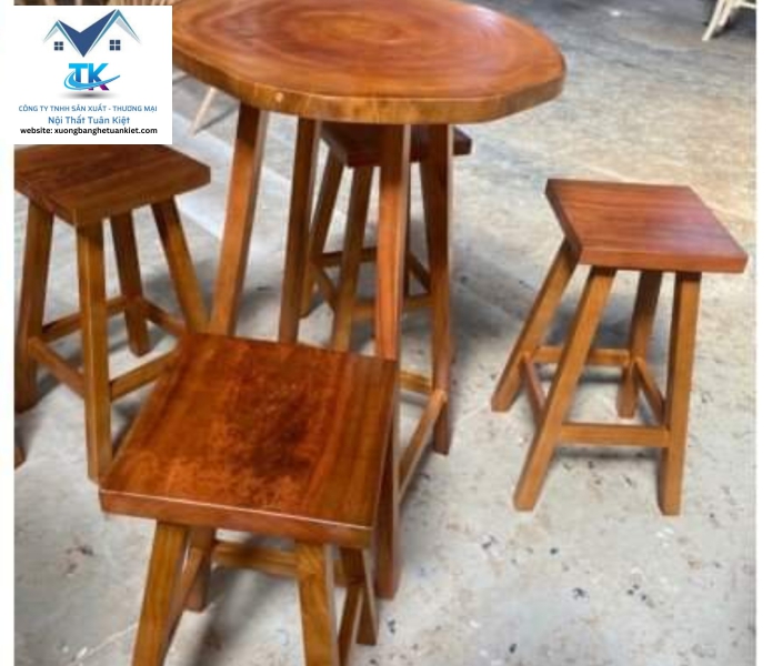 BÀN GHẾ GỖ ME TÂY 3